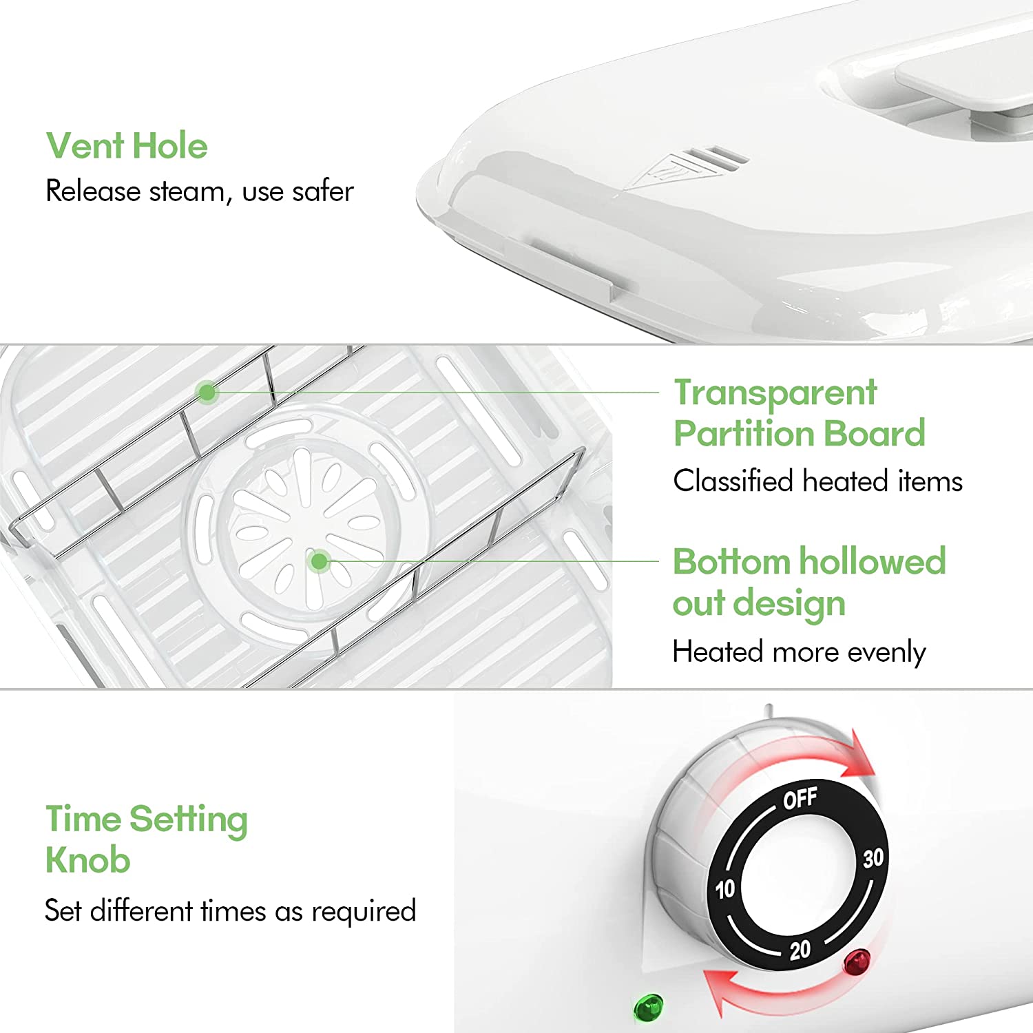 RyJaune 5L Capacity Hot Towel Steamer - Image 4