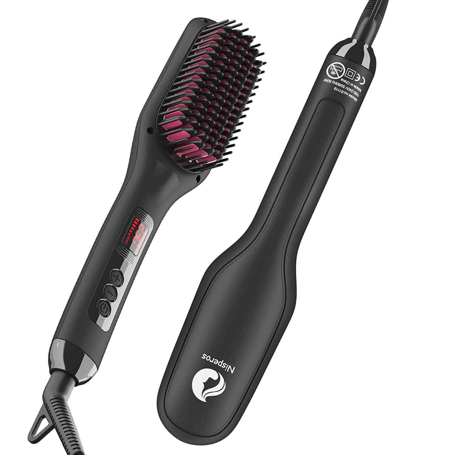 Nisperos Hair Straightener Brush