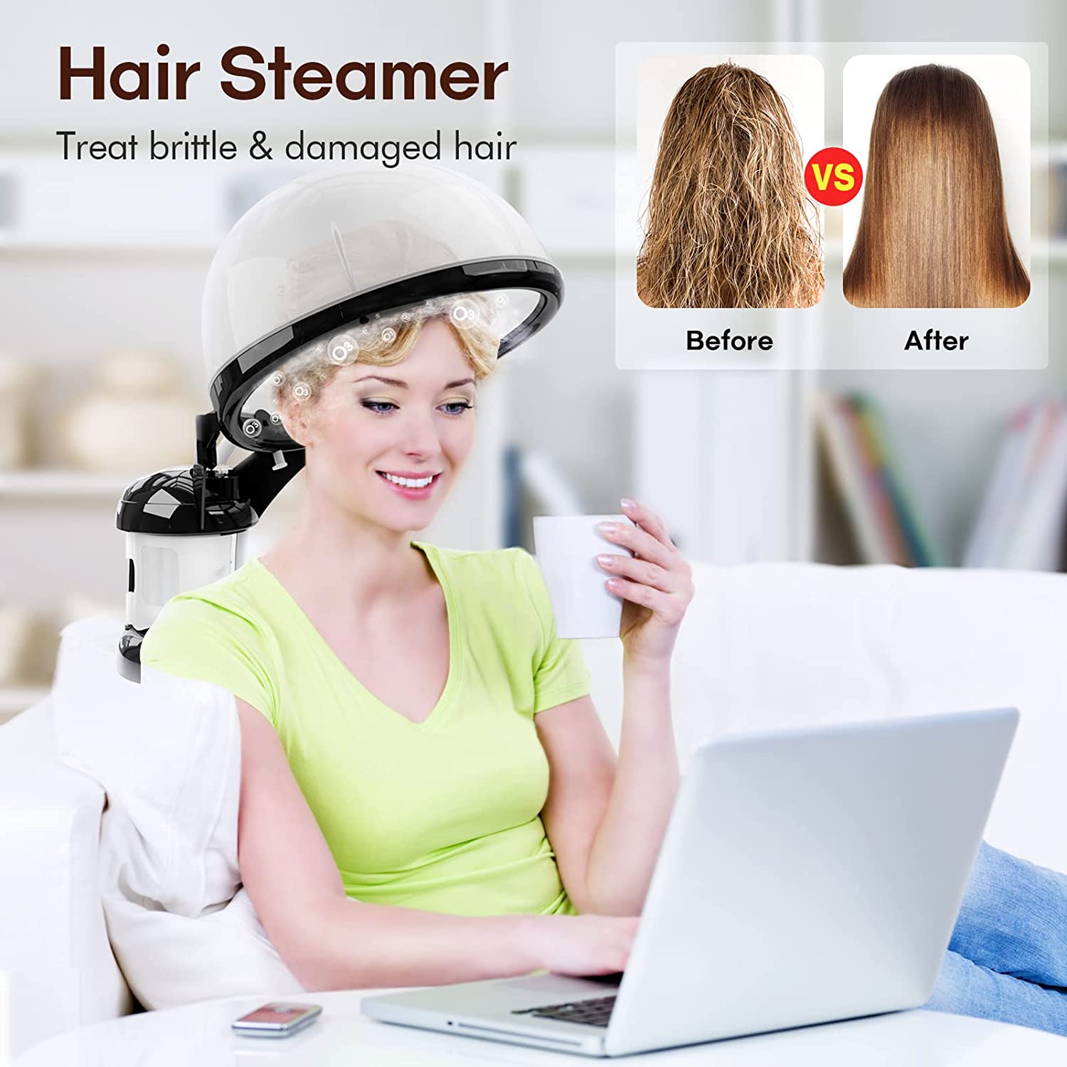 Hair Steamer Kingsteam 2 in 1 Ozone Facial Steamer - Image 3