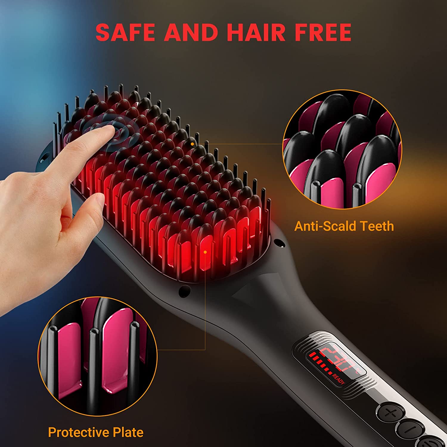 Nisperos Hair Straightener Brush - Image 7