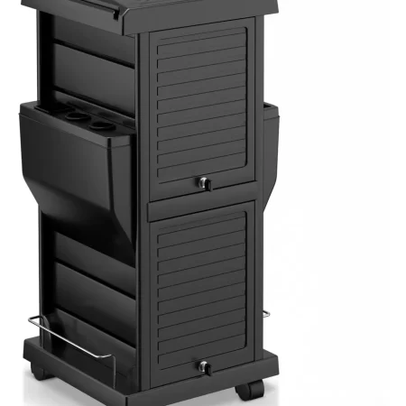 Carrito Enrollable Con Cierre Para Salón De Belleza Con 6 Ca