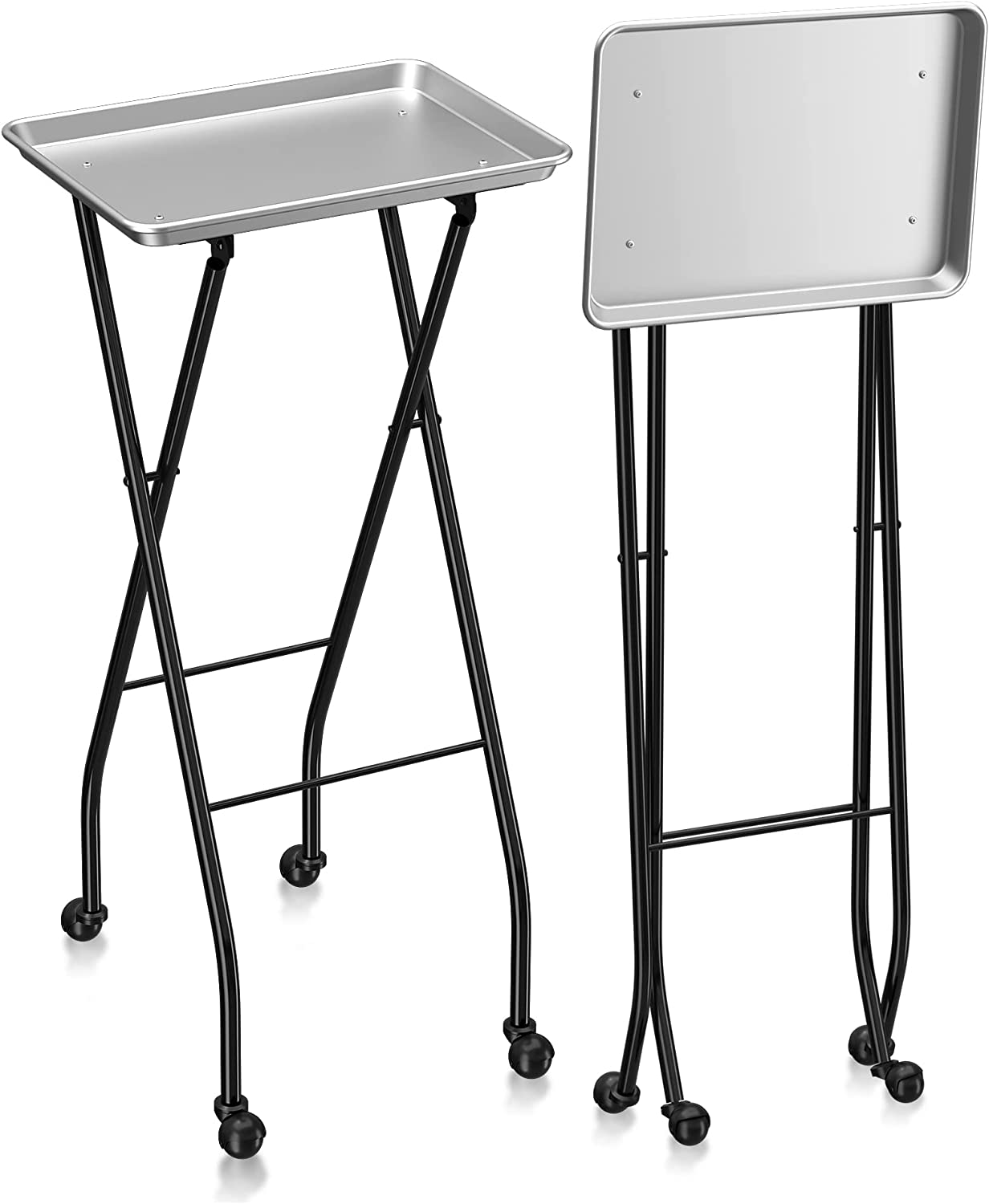 Aluminum Foldaway Folding Service Tray on Wheels 金维创新科技（珠海）有限公司