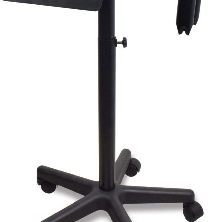 Premium Aluminum Instrument Salon Tray W/Accessory Caddy Tattoo Rolling Tray Station Height Trolley Beauty Tool