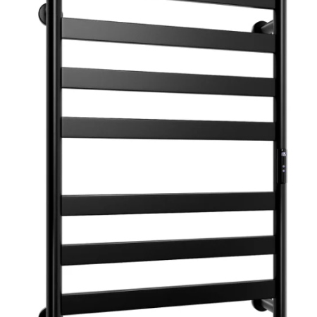 Wall mounted electric towel warmer.